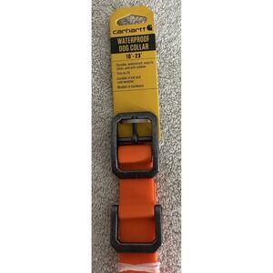 Carhartt NEW 10" -23" Large Waterproof Dog Collar Orange